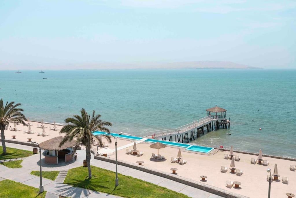 Aquaria Paracas Hermoso Depa De Playa Full Equipo Екстериор снимка
