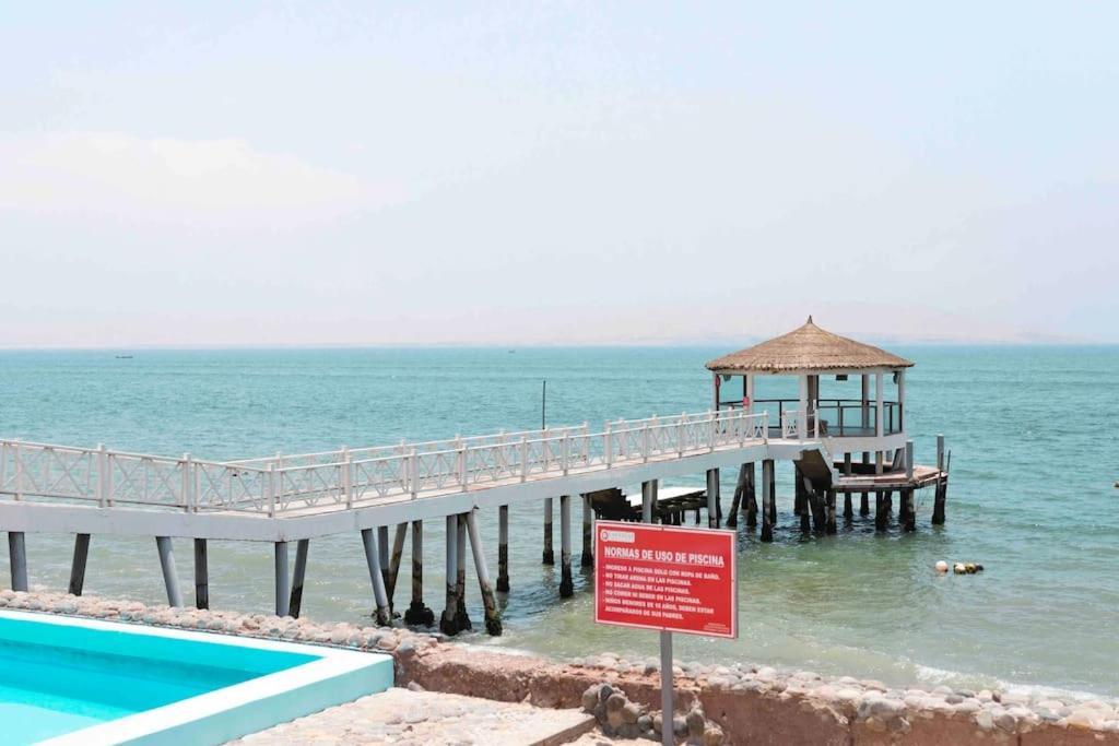 Aquaria Paracas Hermoso Depa De Playa Full Equipo Екстериор снимка