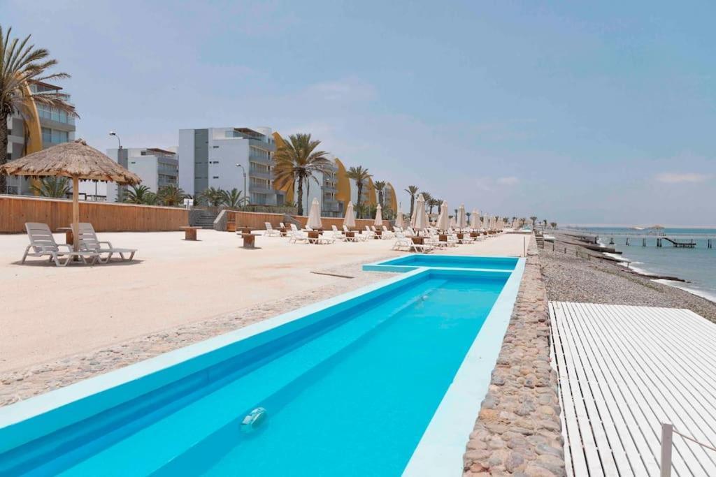 Aquaria Paracas Hermoso Depa De Playa Full Equipo Екстериор снимка